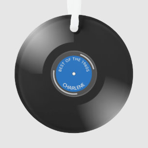 Vinyl Record Album Design Ornement acrylique