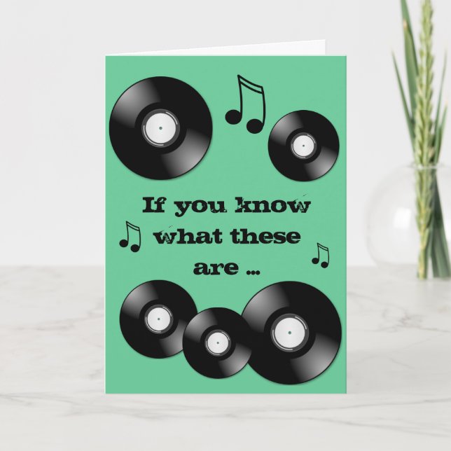 Vinyl Record Card (Front)
