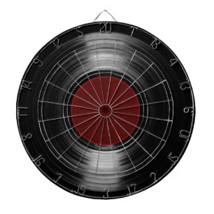 vinyl record dartboard
