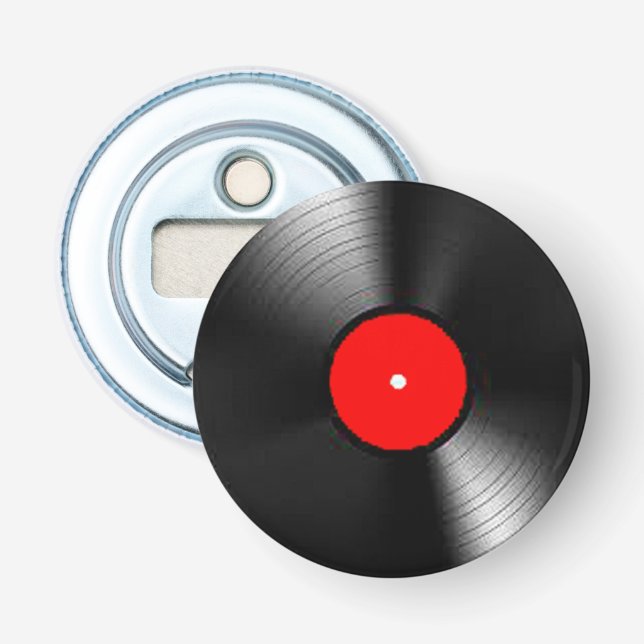 "Vinyl Record" gifts and products Bottle Opener (Front)