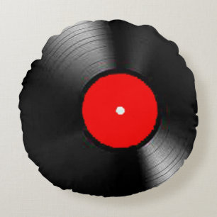 "Vinyl Record" gifts and products Round Pillow