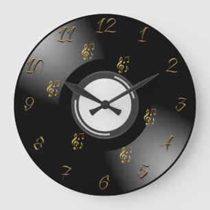Vinyl record large clock