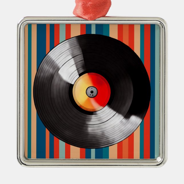 Vinyl Record Ornement de Noël (Devant)