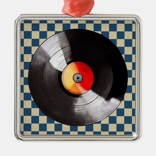 Vinyl Record Ornement de Noël (Devant)