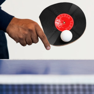 Vinyl Record Ping Pong Paddle