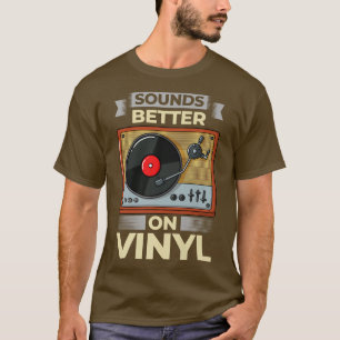 Vinyl Record Player LP Music Album  T-Shirt