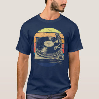 Vinyl Record Player retro for Vinyl Records Music T-Shirt