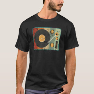 Vinyl Record Player Retro Music Record Collector T-Shirt