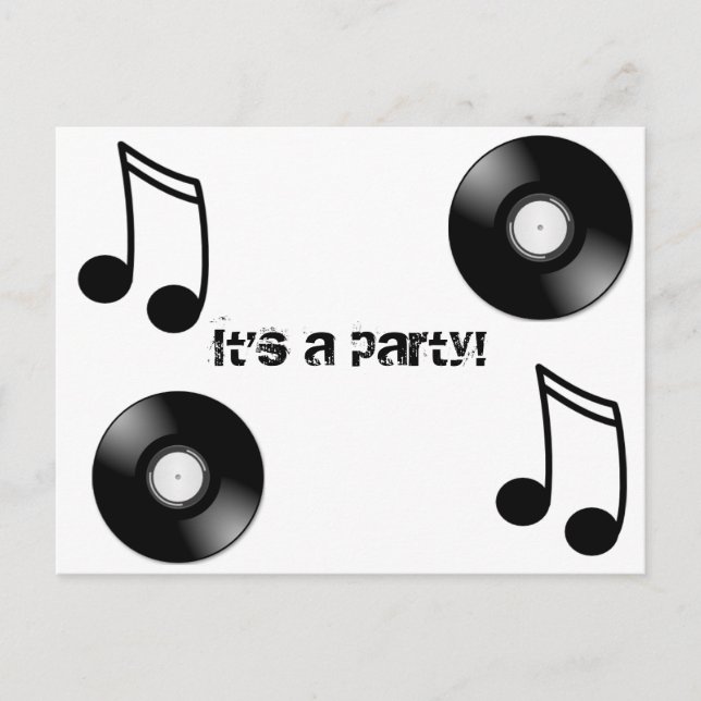 Vinyl Record Postcard (Front)