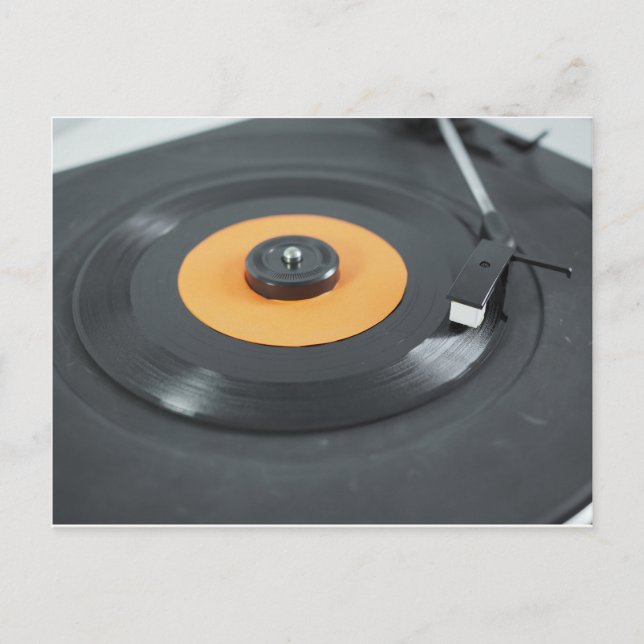 Vinyl record postcard (Front)