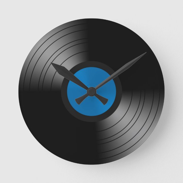 Vinyl Record Round Clock (Front)