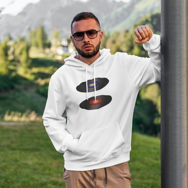Vinyl Records Mens Sweat - shirt à capuche (Créateur téléchargé)