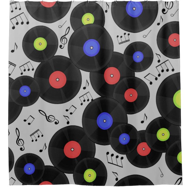 Vinyl Records: Music Note Pattern (Front)