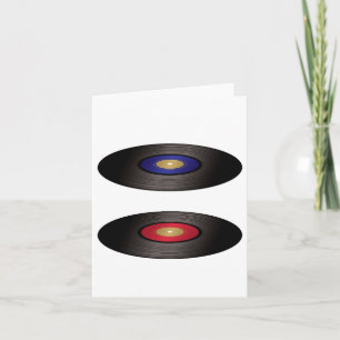 Vinyl Records Note Cards