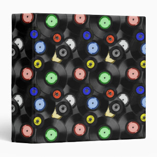 Vinyl Records Notebook Binder