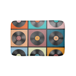 Vinyl records: retro LP set. Bath Mat