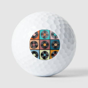Vinyl records: retro LP set. Golf Balls