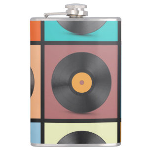 Vinyl records: retro LP set. Hip Flask