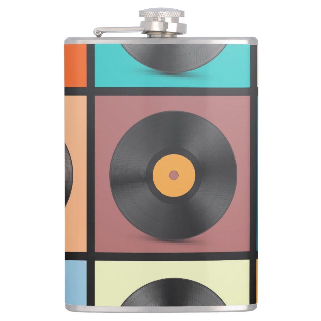 Vinyl records: retro LP set. Hip Flask (Front)