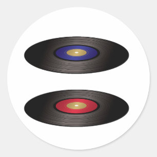 Vinyl Records Stickers
