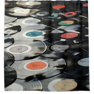 Vinyl retro plastic old black