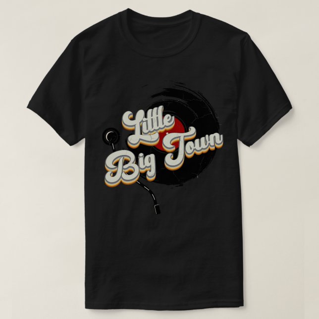 Vinyl Retro Style Little Big Town TShirt (Design devant)