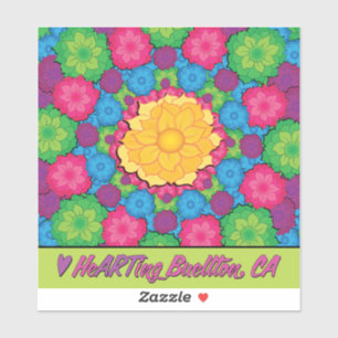 Vinyl Sticker - Flower Burst -Buellton.Art