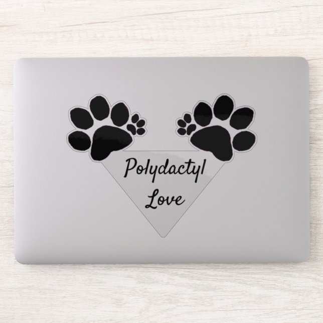 Vinyl Sticker - Polydactyl Love (Computer)