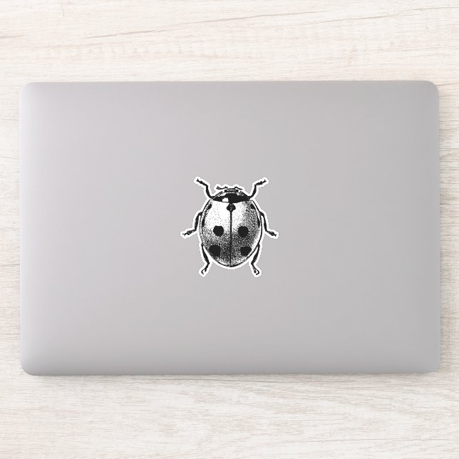 Vinyl Sticker Vintage graphic image Ladybug (Computer)