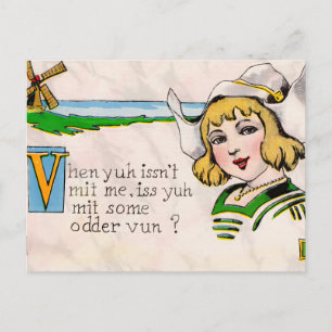 Vinyl Storybook Art Postcard