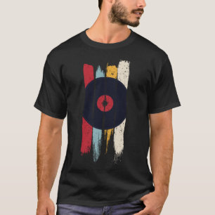 Vinyl Vintage Retro Music Records Colorful T-Shirt