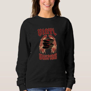 Vinyl Whisperer Rock And Roll Style Angel Wings Vi Sweatshirt