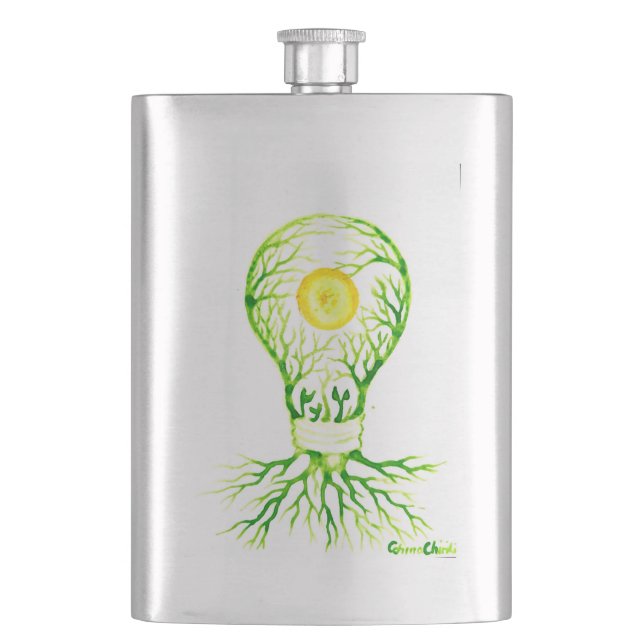 Vinyl Wrapped Flask (Front)