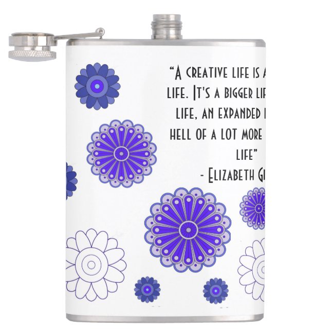 Vinyl Wrapped Flask (Opened)