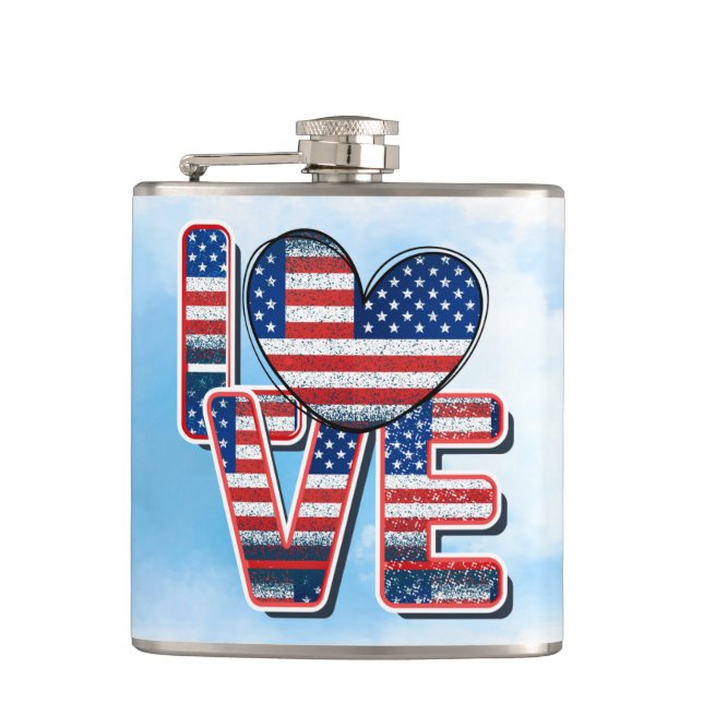 Vinyl Wrapped Flask, 6 oz. Flask (Front)