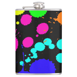 Vinyl Wrapped Flask, 8 oz. Hip Flask