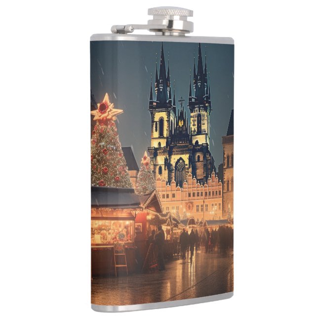 Vinyl Wrapped Flask Prague (Right)