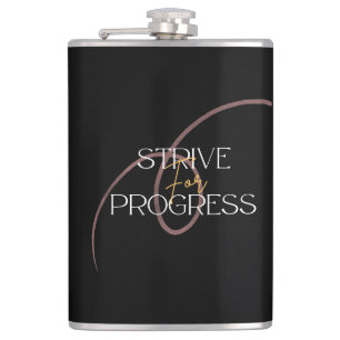 Vinyl Wrapped Flask Strive For Progress