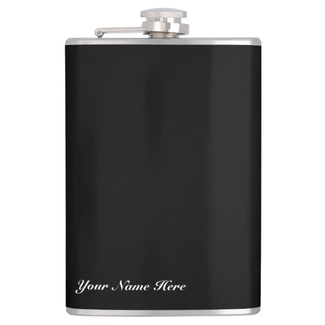 Vinyl Wrapped Your Name Here Customize Flask (Front)