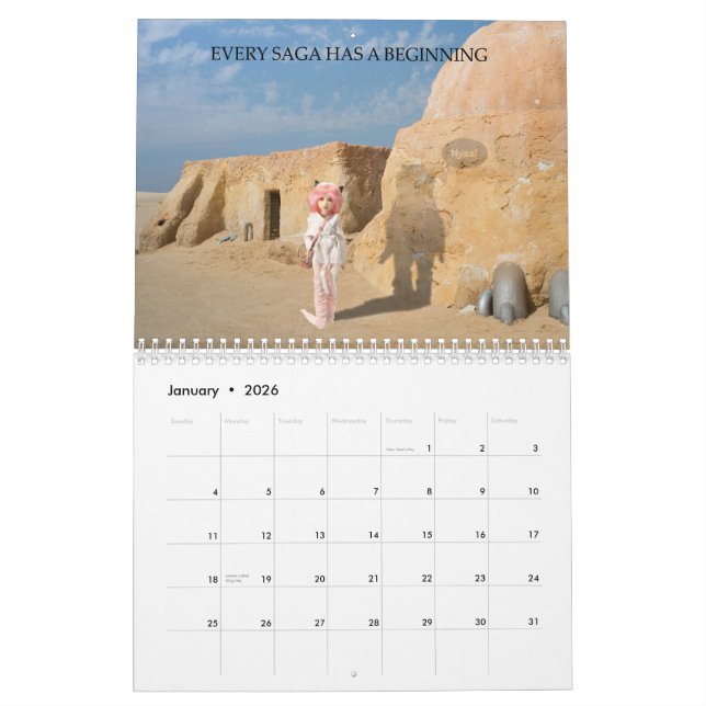 Vinyle de MADh calendrier de 12 mois (Jan 2026)