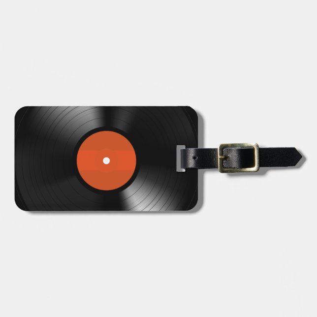 Vinyle Record Luggage Tag (Front Horizontal)