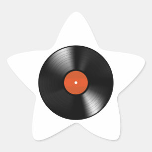 Vinyle Record Star Sticker