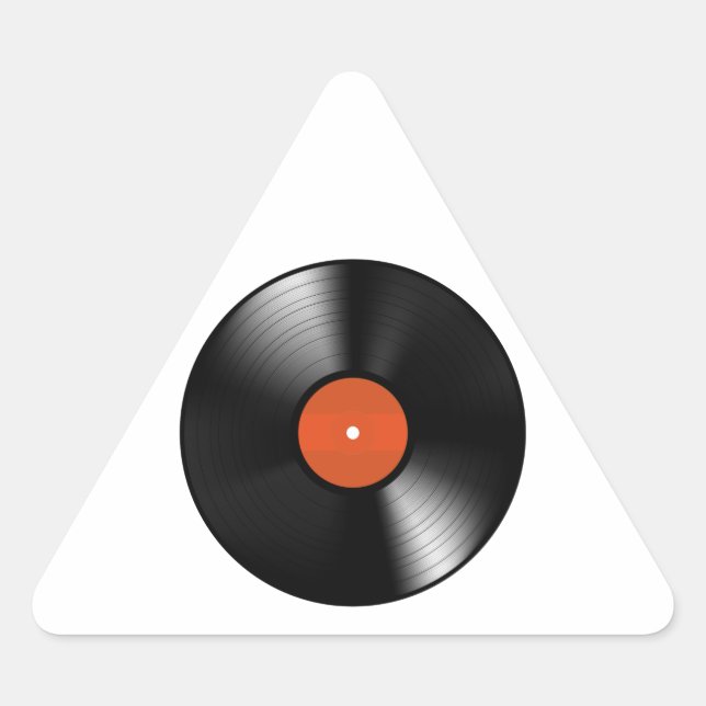 Vinyle Record Triangle Sticker (Front)