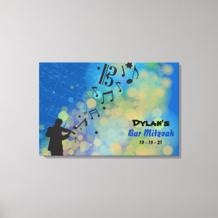 Viola Bar Mitzvah Sign In Memory Board