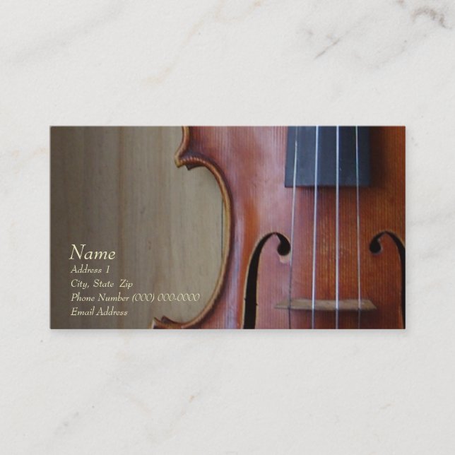 Viola Business Card for The Viola Store (Front)