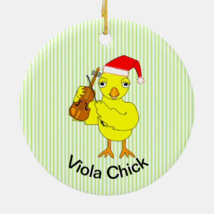 Viola Chick Ceramic Ornament