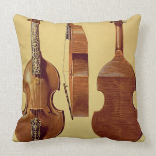 Viola d'Amore, 18th century, from 'Musical Instrum Throw Pillow