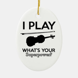 viola designs ceramic ornament