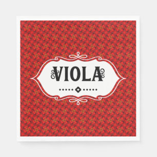 Viola Emblem  Napkin