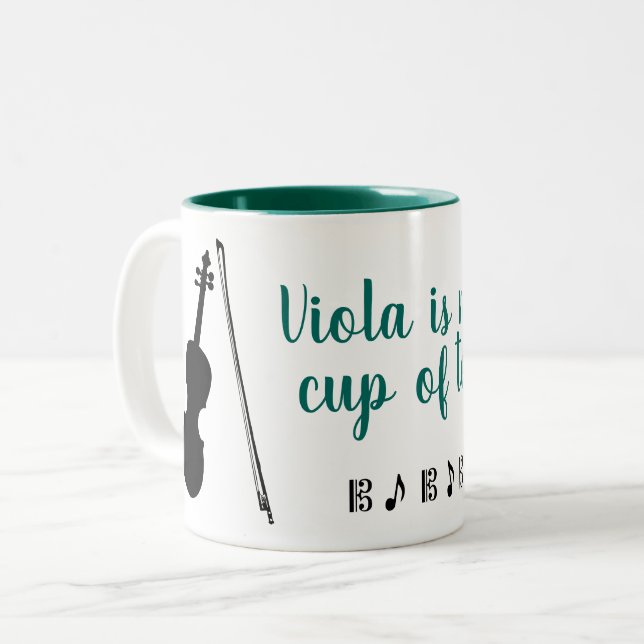 Viola est ma coupe de thé (vert) Mug (Devant gauche)